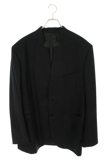 CELINE FW23 Stripe Boxy Wool Jacket Black Size XL