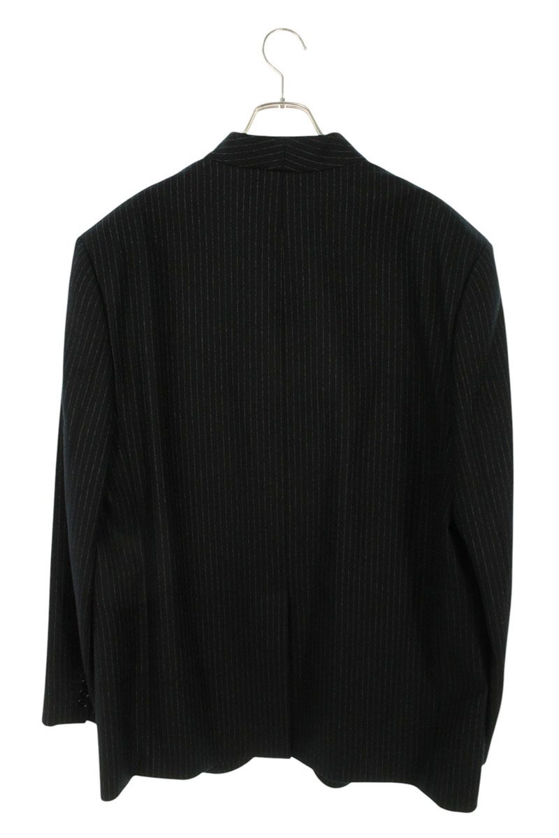 CELINE FW23 Stripe Boxy Wool Jacket Black Size XL