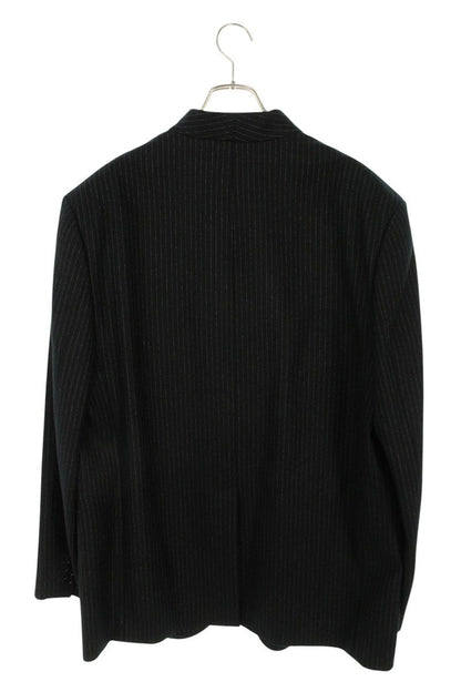 CELINE FW23 Stripe Boxy Wool Jacket Black Size XL
