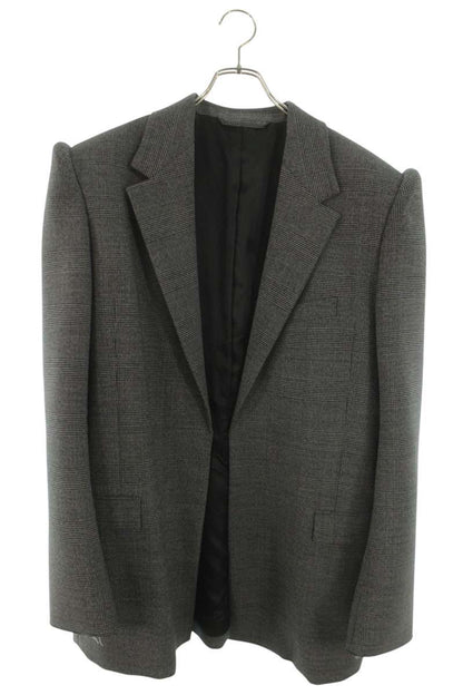 BALENCIAGA Notched Lapel Single Breasted Wool Jacket Size M