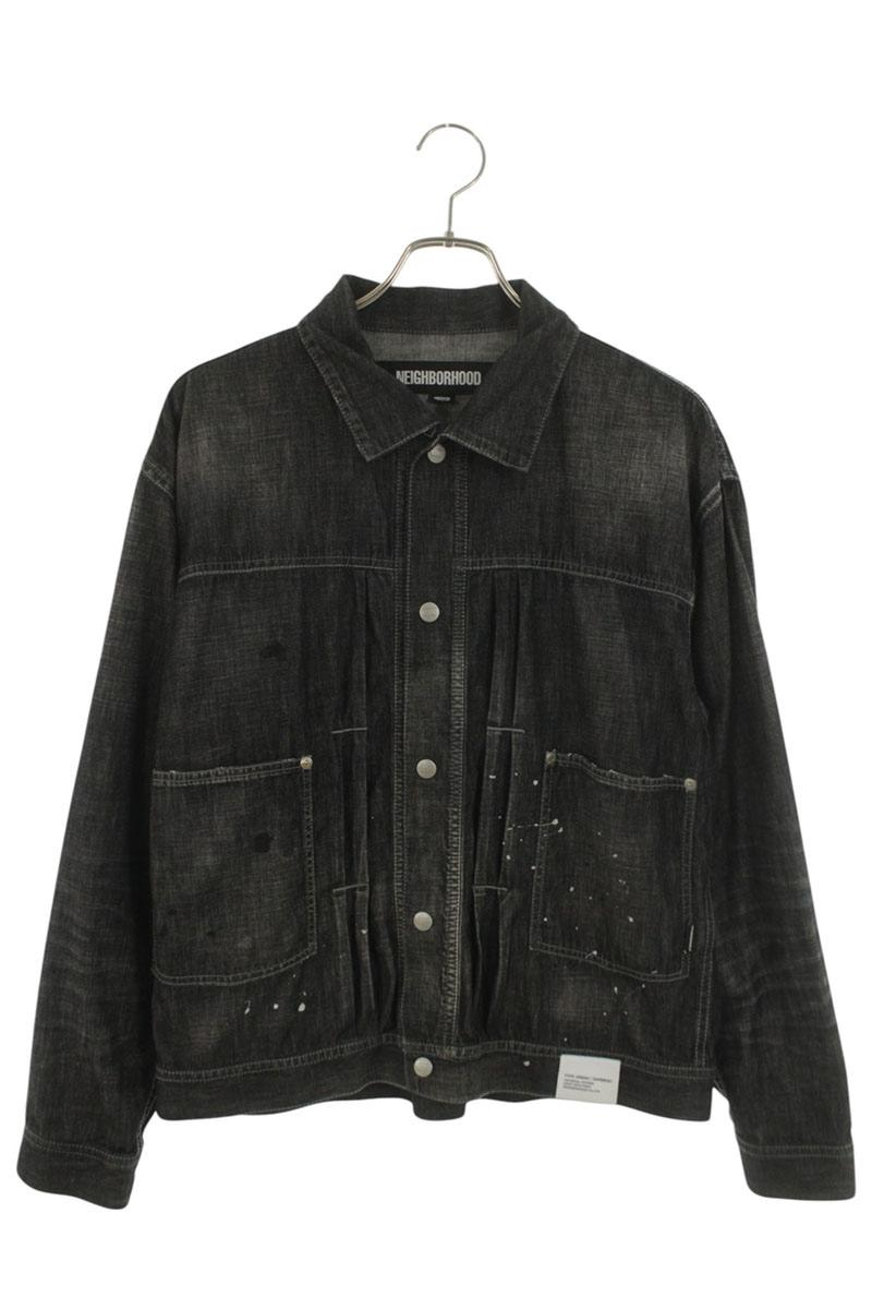 Neighborhood 24SS Well-Washed Denim Jacket Black Size M