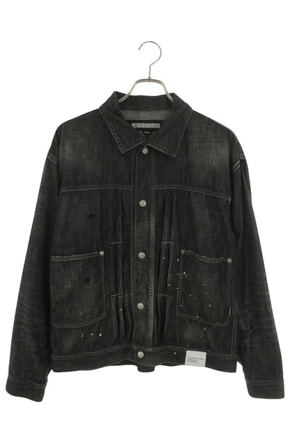 Neighborhood 24SS Well-Washed Denim Jacket Black Size M