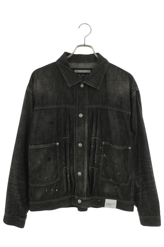 Neighborhood 24SS Well-Washed Denim Jacket Black Size M