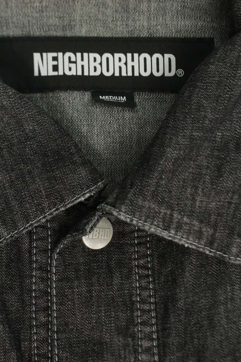 Neighborhood 24SS Well-Washed Denim Jacket Black Size M