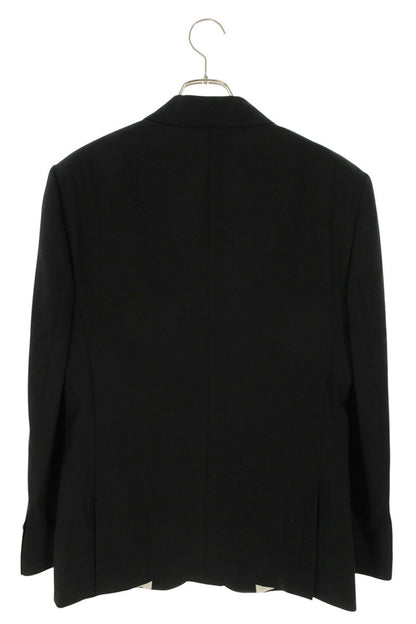 AMI 26SS Notched Lapel 1-Button Wool Jacket Black Size S