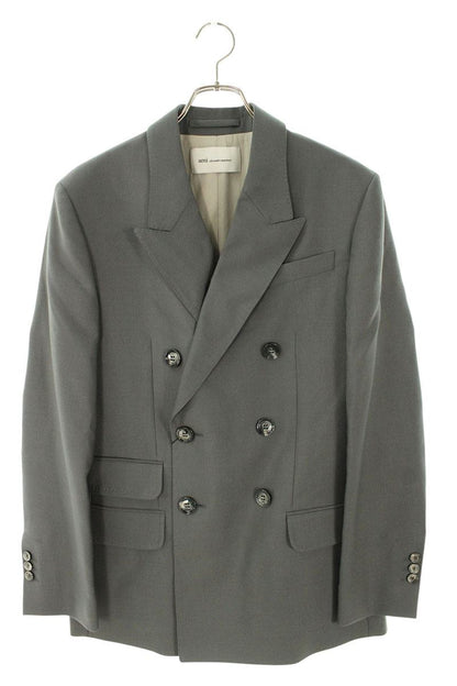 AMI Alexandre Mattiussi SS26 DB Jacket Gray Size XS