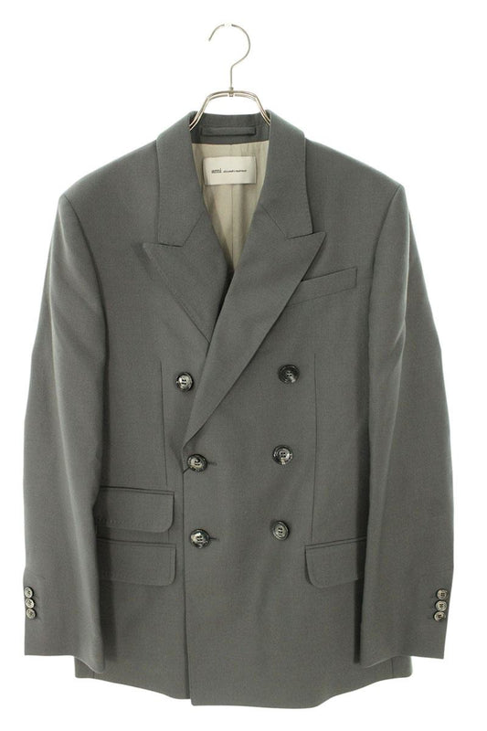 AMI Alexandre Mattiussi SS26 DB Jacket Gray Size XS
