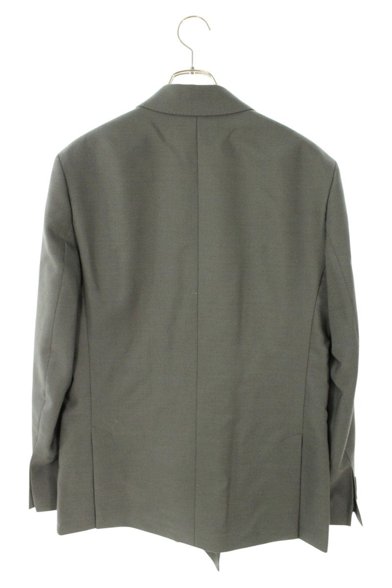 AMI Alexandre Mattiussi 26SS Wool DB Jacket Gray Size S
