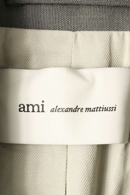 AMI Alexandre Mattiussi 26SS Wool DB Jacket Gray Size S