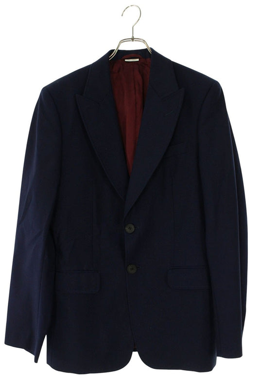 GUCCI Wool Mohair 2B Tailored Jacket Navy Size M
