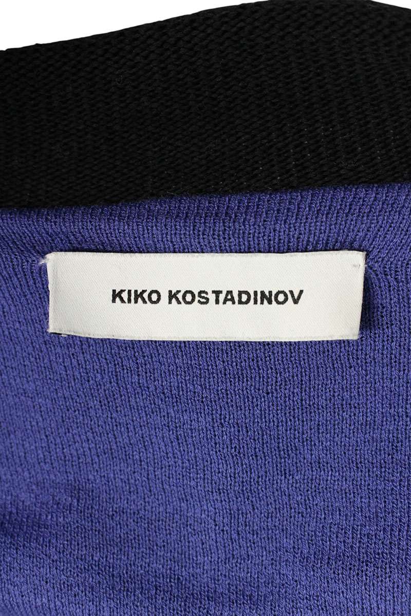 KIKO KOSTADINOV Cotton Layered Jacket Black Purple Size S