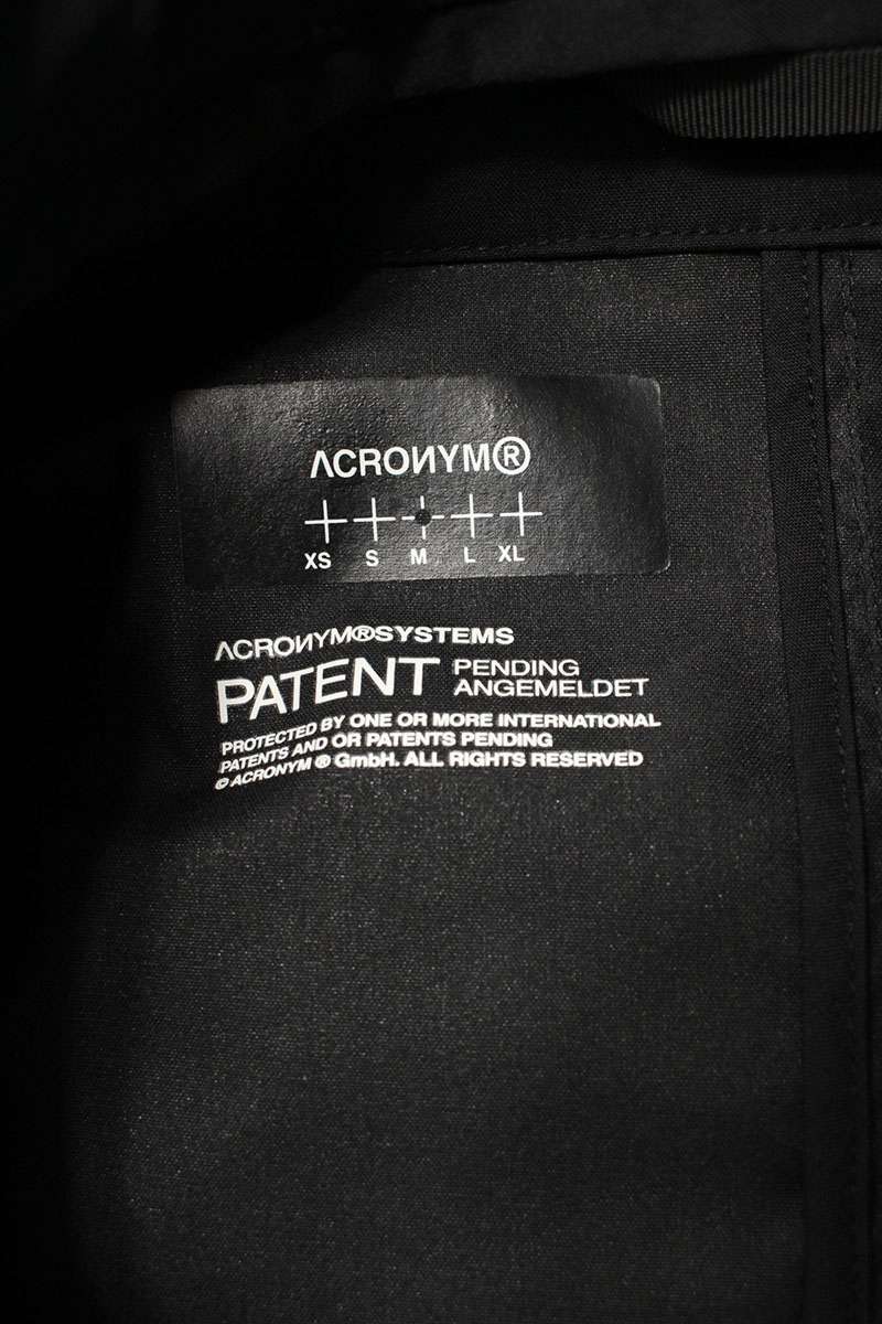 ACRONYM 24AW Encapsulated Nylon Interops Jacket Black Size M