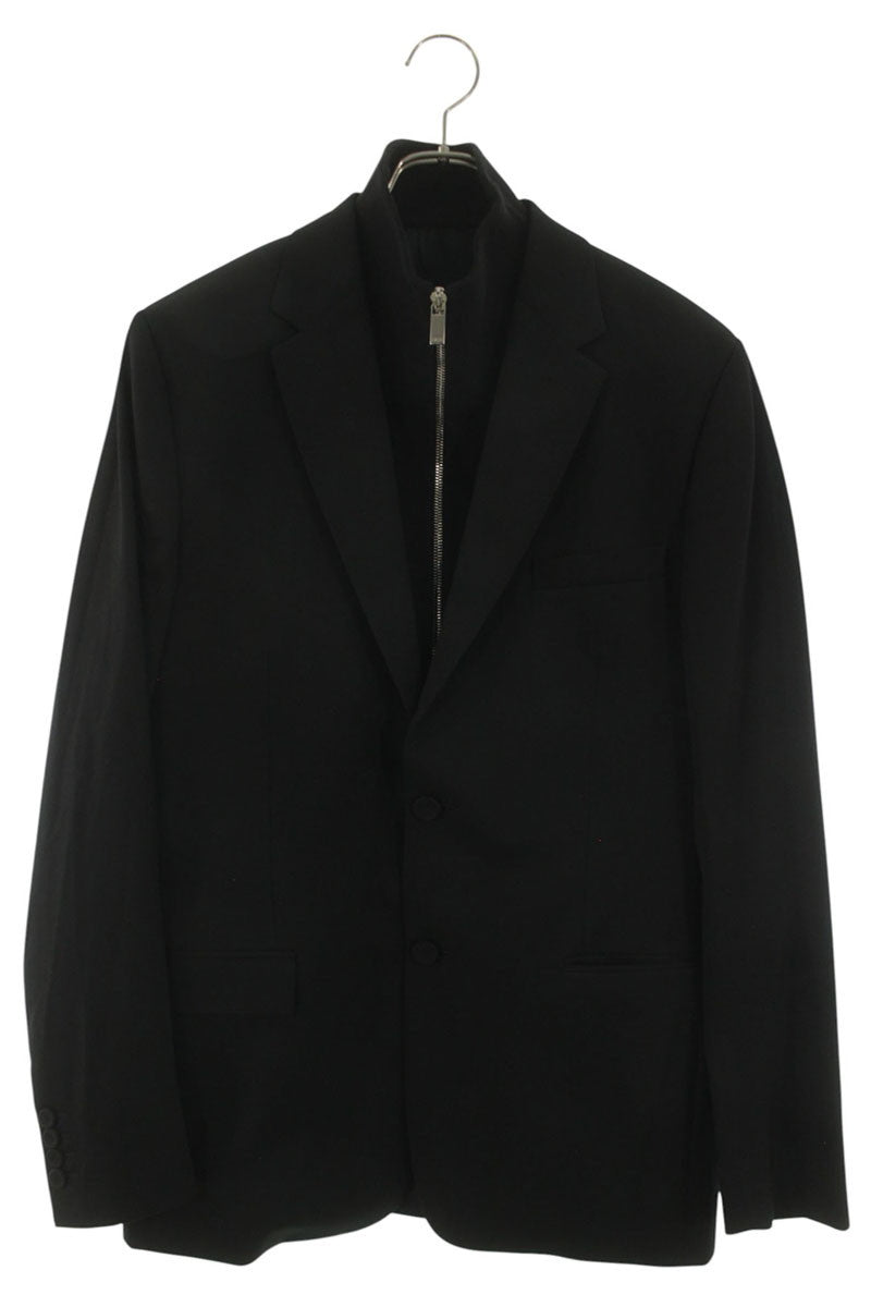 DIOR 23SS Wool Zip-Knit Tailored Jacket Black Size M