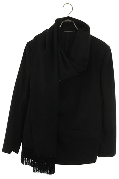 DIOR 20AW Wool Stole-Detail SB Blazer Black Size M