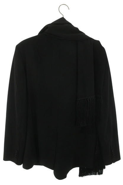 DIOR 20AW Wool Stole-Detail SB Blazer Black Size M