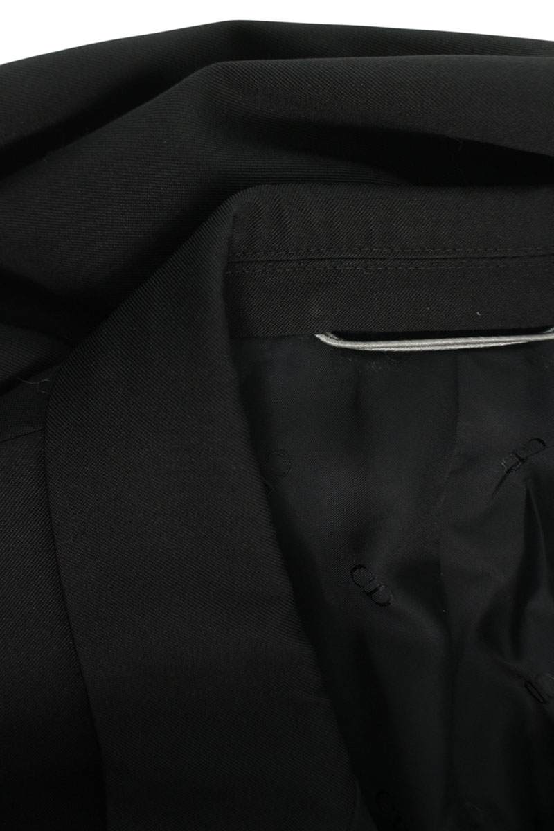 DIOR 20AW Wool Stole-Detail SB Blazer Black Size M