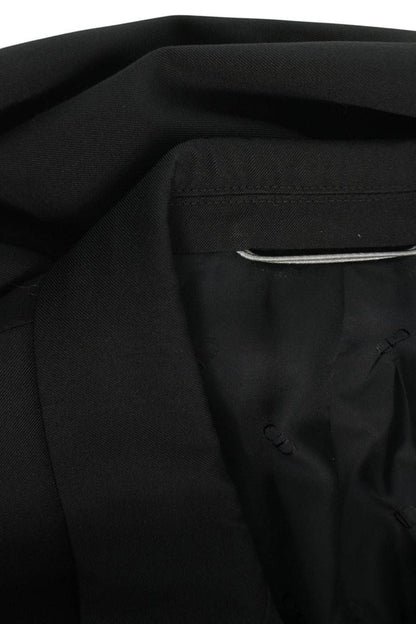 DIOR 20AW Wool Stole-Detail SB Blazer Black Size M