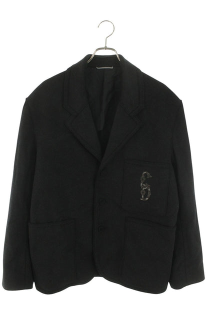 DIOR 24SS CD Embroidered Wool Blend Jacket Black Size M