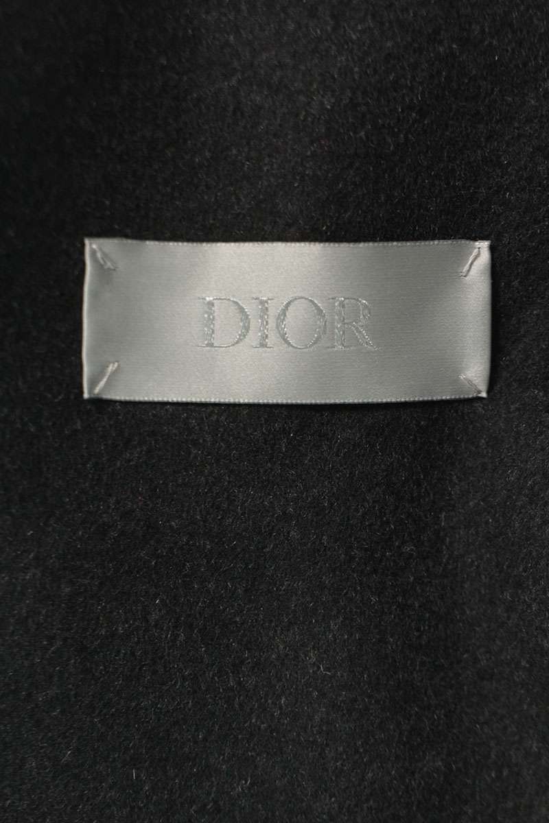 DIOR 24SS CD Embroidered Wool Blend Jacket Black Size M