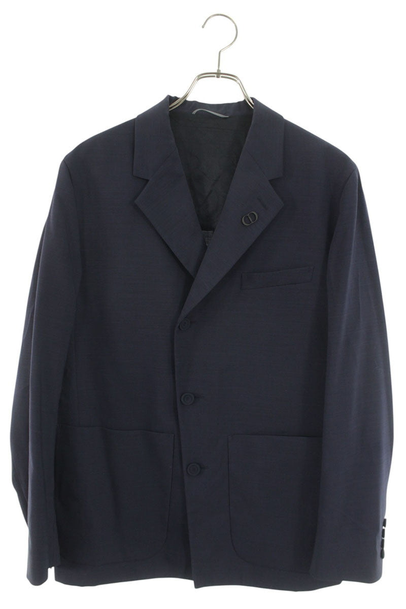 DIOR CD Icon Wool Tailored Jacket Navy Size 48C