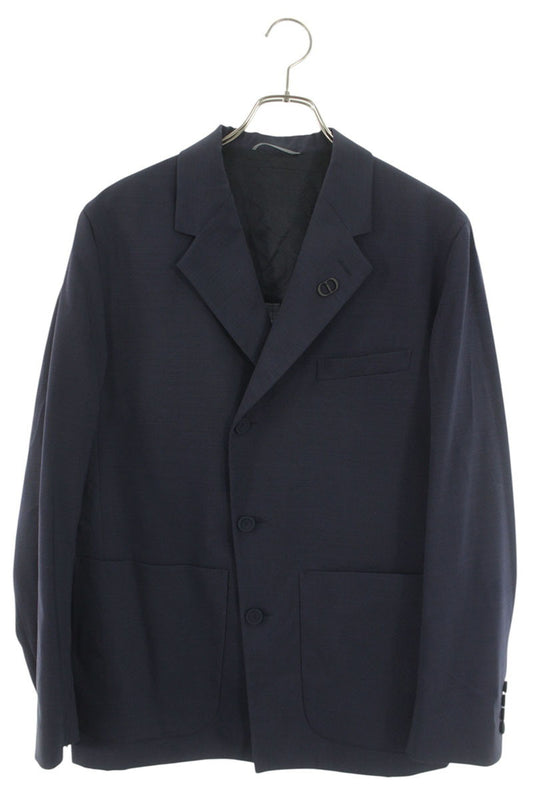 DIOR CD Icon Wool Tailored Jacket Navy Size 48C