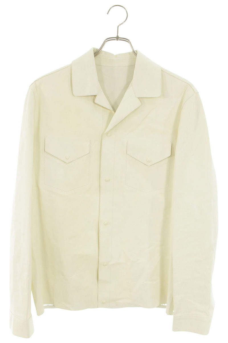 DIOR Canage Cutout Sheepskin Jacket White Size S