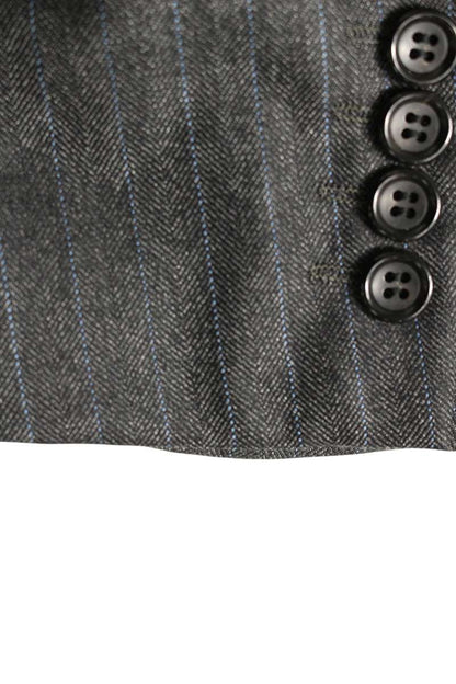 Comme des Garcons Striped Tailored Jacket Gray Size S