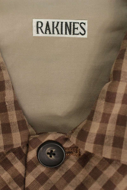 RAKINES 24SS Cotton Tailored Jacket Brown Size 2