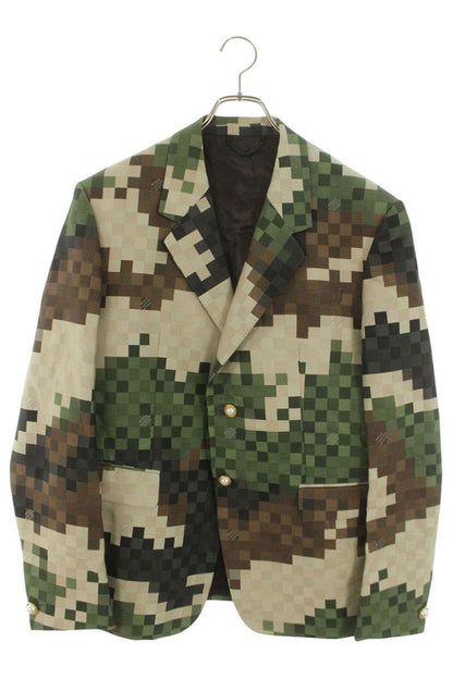 LOUISVUITTON 24SS Damoflage Tailored Jacket Green Size XL
