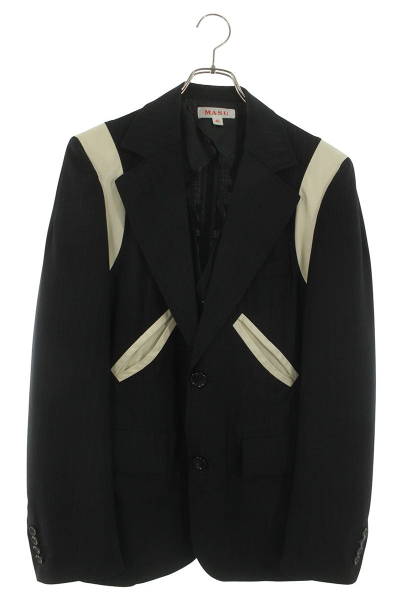 MASU 22AW Layered Design Tailored Jacket Black Size S