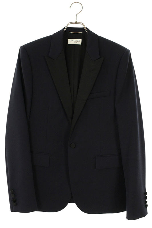 Saint Laurent Paris Jacket Blue x Black Size 48