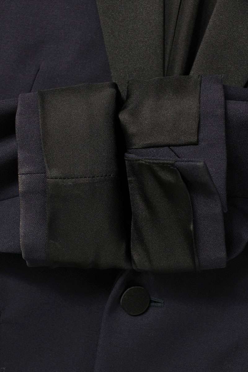 Saint Laurent Paris Jacket Blue x Black Size 48