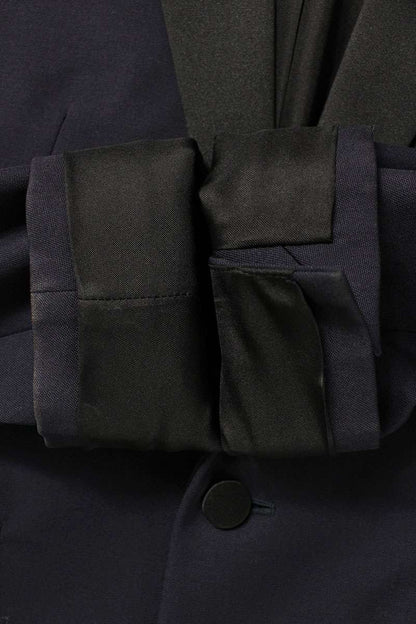 Saint Laurent Paris Jacket Blue x Black Size 48