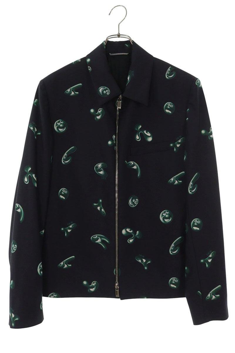 DIOR 21AW Kenny Scharf All-Over Print Zip Jacket Size S
