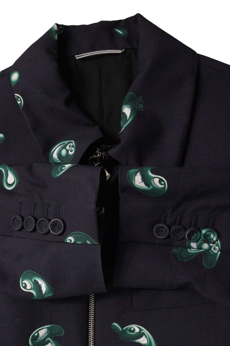 DIOR 21AW Kenny Scharf All-Over Print Zip Jacket Size S