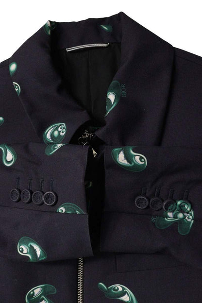 DIOR 21AW Kenny Scharf All-Over Print Zip Jacket Size S