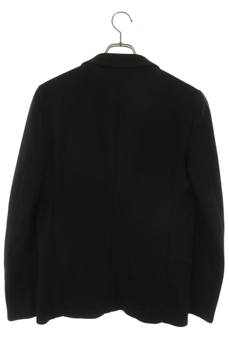 Fendi Tailored Jacket Black x Brown Size 46