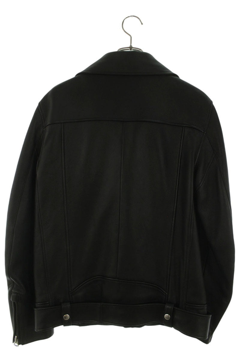 ACNE STUDIOS Double Riders Leather Biker Jacket Black Size S