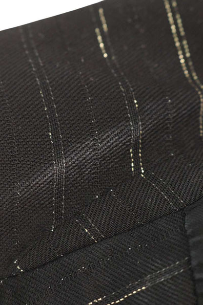 Saint Laurent Paris Striped Jacket Black x Gold Size 48