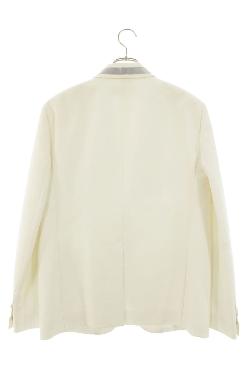 DSQUARED2 Silk Shawl Collar Tuxedo Jacket White Size M