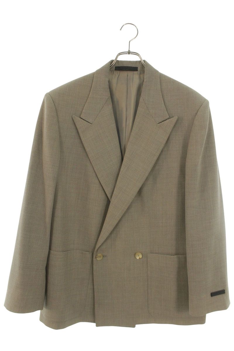 FEAR OF GOD Wool Double Breasted Jacket Beige Size M