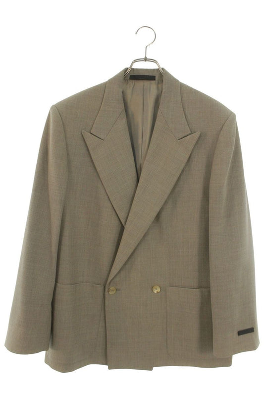 FEAR OF GOD Wool Double Breasted Jacket Beige Size M