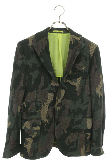GABRIELE PASINI Camo Tailored Jacket Green Size S