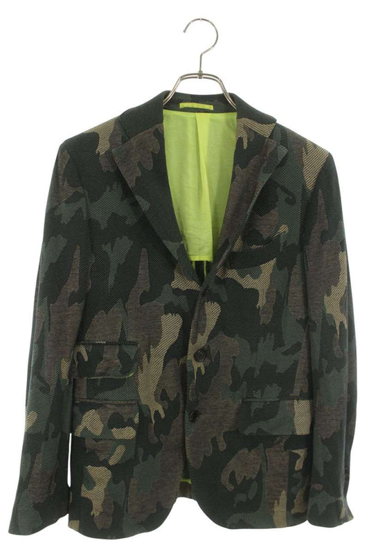 GABRIELE PASINI Camo Tailored Jacket Green Size S