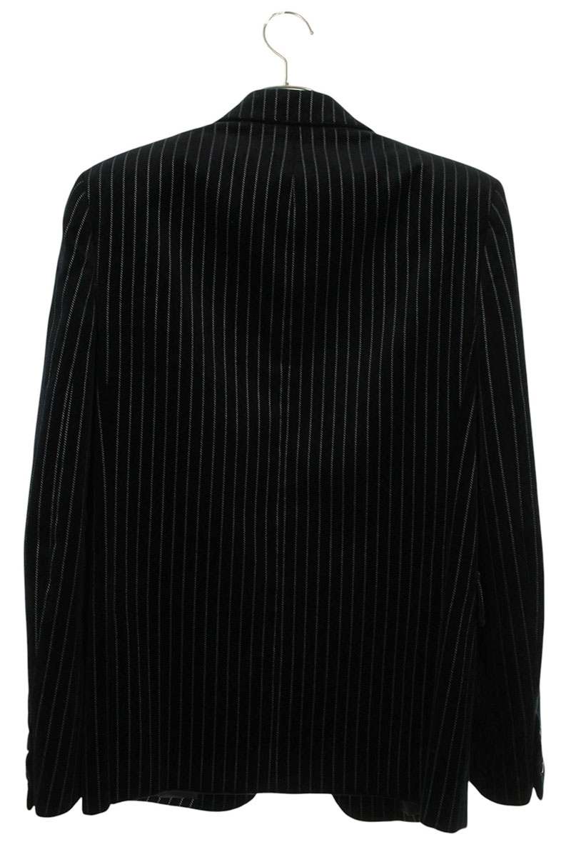 SAINT LAURENT PARIS Stripe Velour Tailored Jacket Size XS