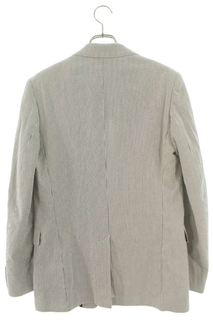 DRIES VAN NOTEN Viscose Stripe Jacket Navy White Size S