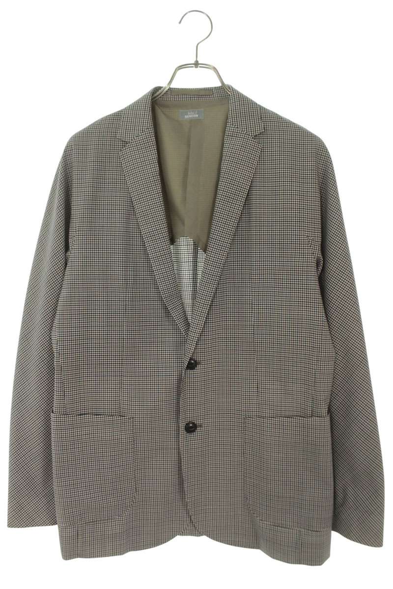 kolor 25SS Grey Gingham Check Oversized 2B Jacket Size S