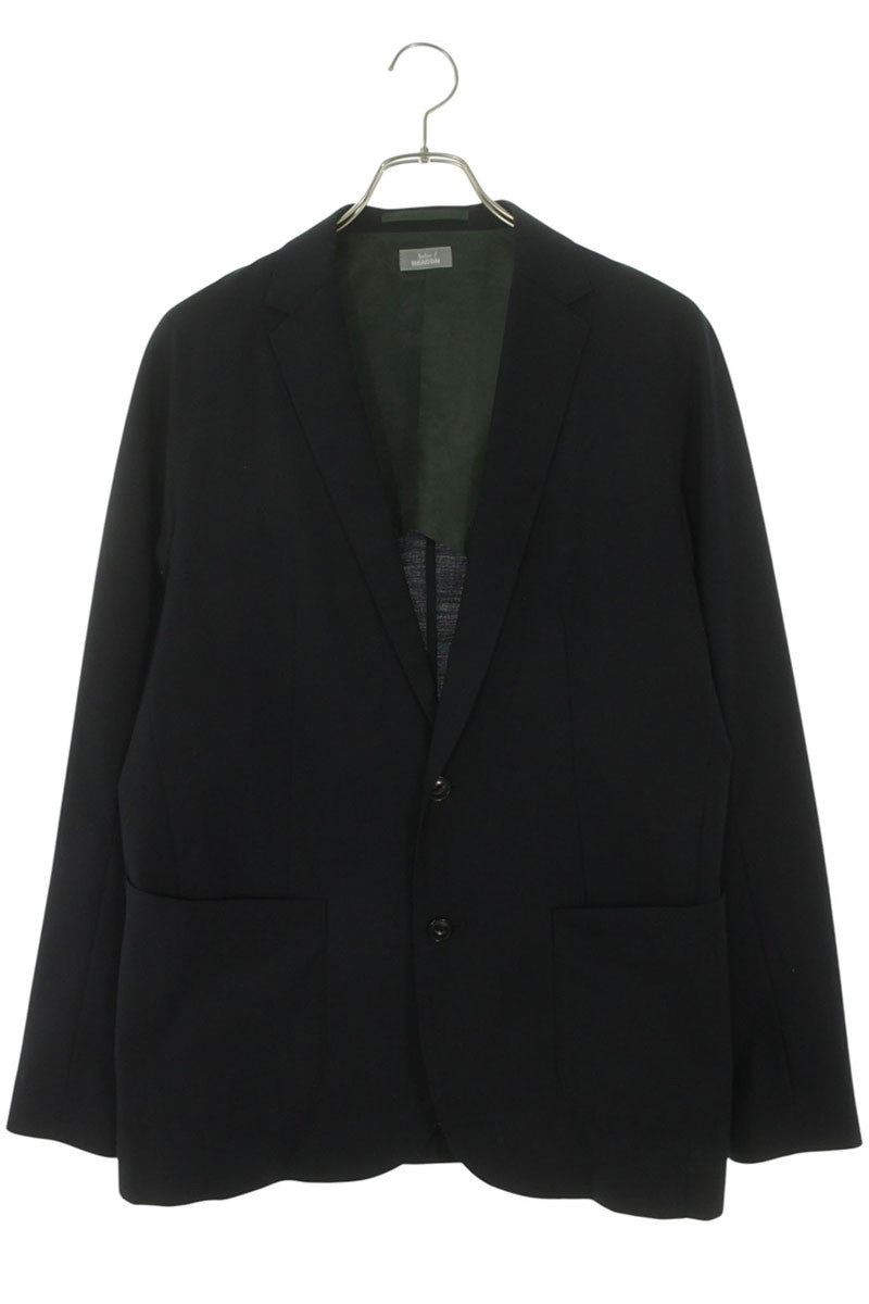 kolor 25SS Navy Wool Blend Oversized 2B Jacket Size S