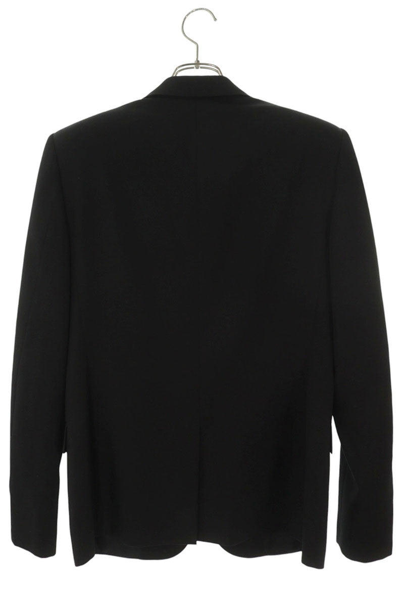 SAINT LAURENT PARIS Wool Peak Lapel Jacket Black Size M