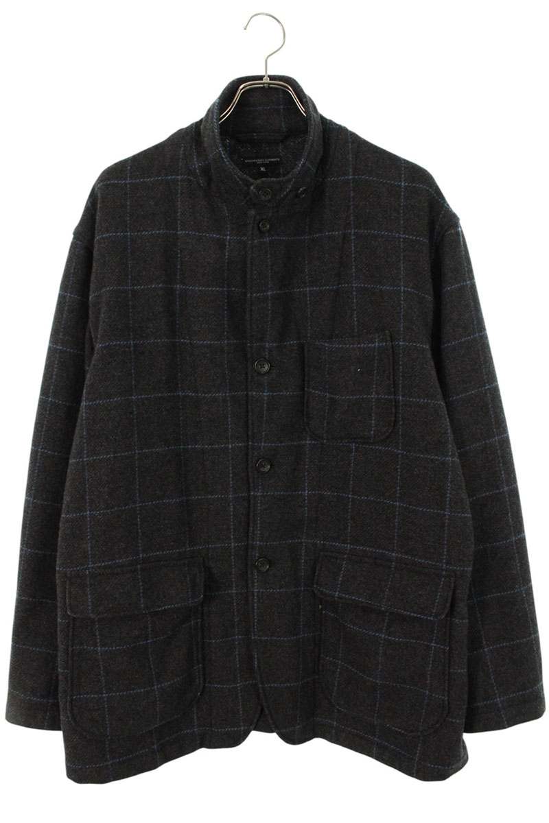 Engineered Garments Grey Wool Blend Zip Jacket Size XL